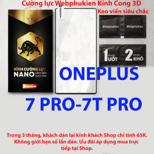 Kính cường lực OnePlus One Plus 7T Pro, 7 Pro hiệu Webphukien